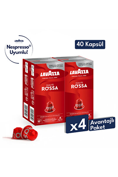 LavAzza Qualità Rossa 57gr Nespresso® Uyumlu Alüminyum Kapsül x4