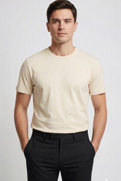 Sabri Özel Men's T-Shirt Ecru