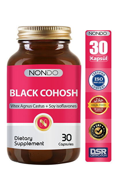 Nondo Black Cohosh 30 Kapsül ( Karayılan Otu Kalsiyum Magnezyum Karayılan Otu Çinko D Vitamini )