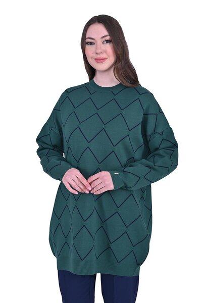 Invee Кристал Трико Туніка YEŞİL