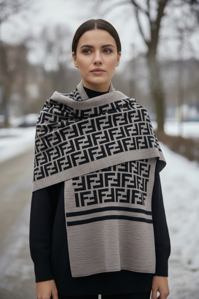 Onur Noua colecție țesut cu model - Magazin de modă pentru eșarfe de iarnă cu două fețe