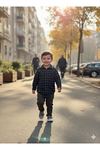 Harry&Millie Boy's Lumberjack Shirt Pants Set