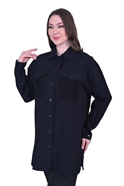 Invee Black Lace 7007 Model Shirt