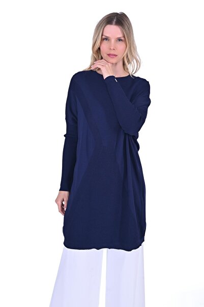 Invee Kum Saati Triko Tunik LACİVERT