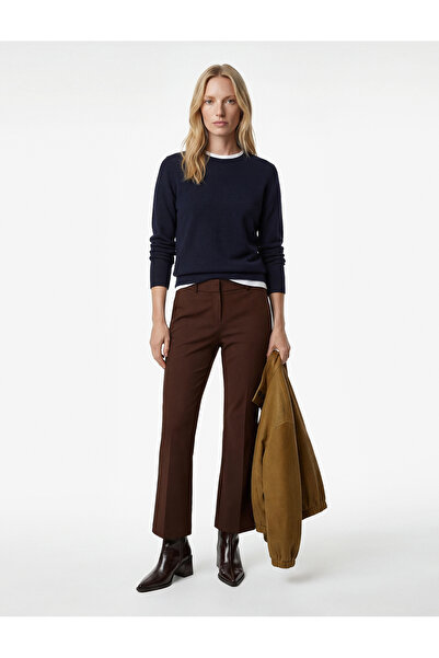 Koton Regular Fit İspanyol Paça Kumaş Pantolon