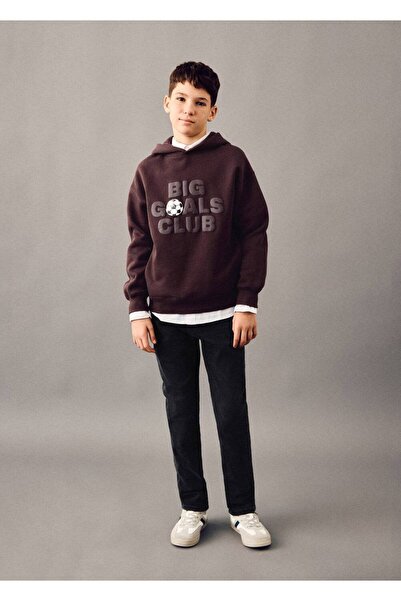 MANGO Kids Orta bel slim jean pantolon