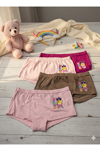 MrrMajestic Boxeri pentru fete, pachet de 4