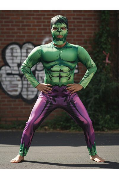 Kostümix Hulk Kaslı Çocuk Kostümü