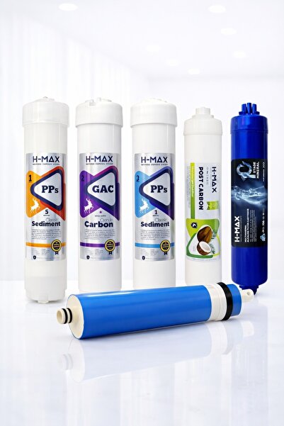 H-MAX Reverse Osmosis System Quick Yeni Sezon 6'lı Mineral Filtreli Kapalı Ka...