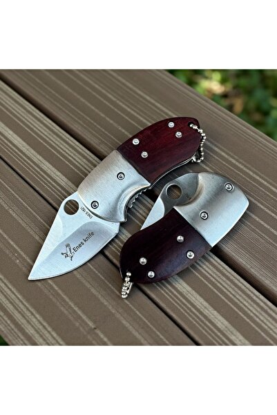 Retro Steampunk BUCK AHŞAP MİNİ ÇELİK ÇAKI