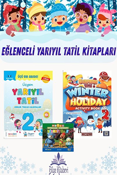 Üçgen Yayıncılık Üçgen 2.Sınıf Yarıyıl Tatil+Winter Holiday (İngilizce Yarıyıl Tatil)