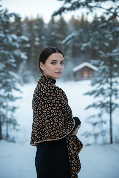 Onur Etol - Нова колекція Шарф на плечі Зимовий Товстий виріб Двосторонній тк...