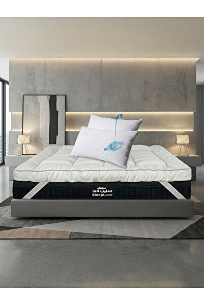 SLEEPLAND لباد فندقي نفر مع واقي مخدات | 200×100 سم