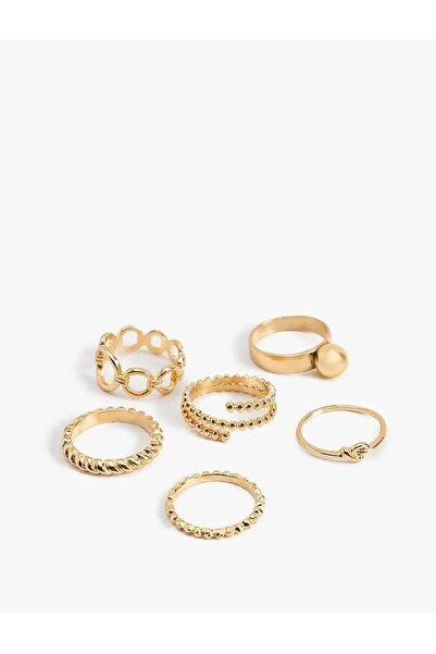 Koton Women's Accessory Ring 6Wak70335Aa Gold