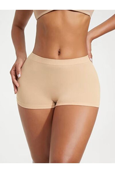 S&W SWEET WOMEN dikişsiz iz yapmayan yumuşak dokulu boxer (TEN RENGİ) 2001