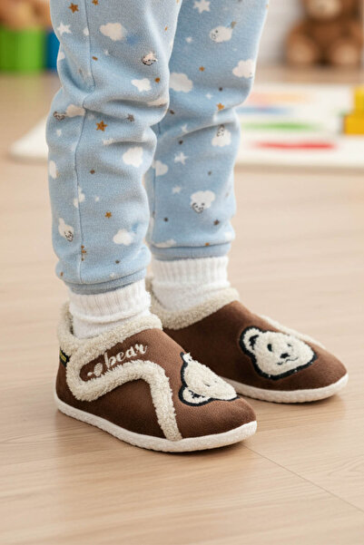 GEZER Erkek Çocuk Kışlık PVC Rahat Taban Tek Cırt Cırtlı Ayarlanabilir Kemer Ev Okul Kreş Panduf Aya