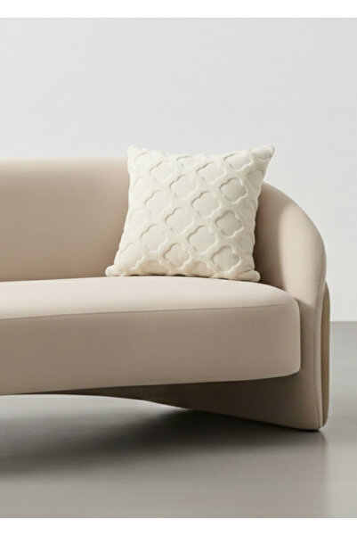 Destiva Home Husă de pernă Welsoft cu model cu zăbrele, broderie modernă, cu ...