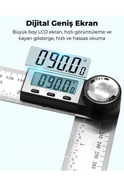 GUCSO Dijital Açı Cetveli – Yüksek Doğruluklu Ölçüm Aracı