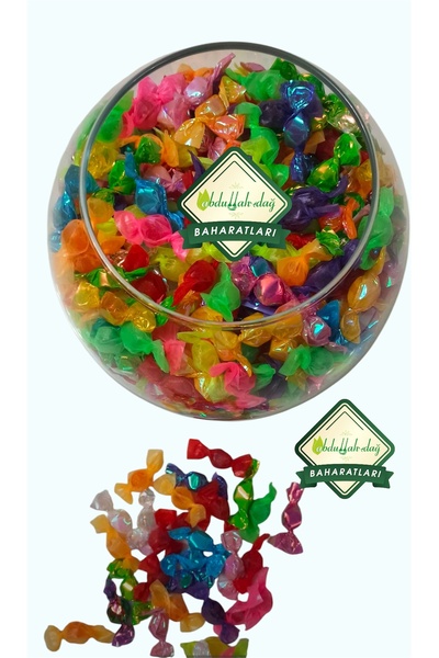 ABDULLAH DAĞ Hatay Yöresinden Mini Candy Bonbon Sert Atıştırmalık Ikramlık Meyve Aromalı Bayram Şekeri 200 gr
