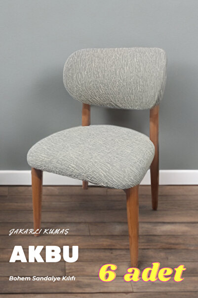 AKBU Bohem yeni model sandalye kılıfı 6lı paket