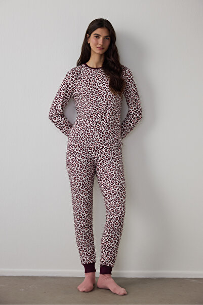 Penti Mehrfarbiges cooles Leopard-Pyjama-Set