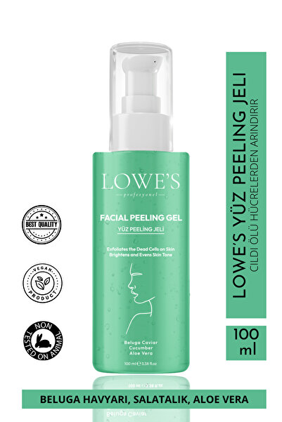Kozmetik Lowe’s Yüz Peeling Jeli 100 Ml, Beluga Caviar Cucumber Aloe Vera