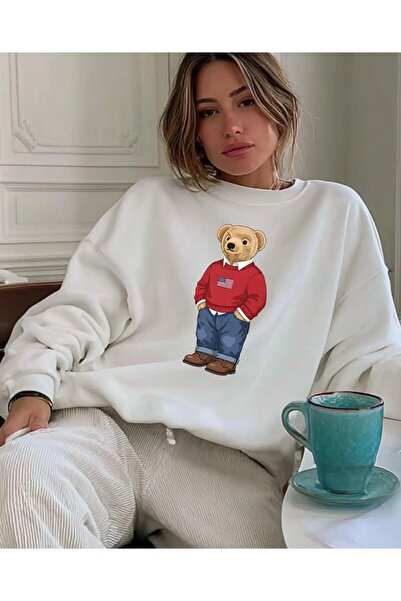 Jose Clothing Oversize kroj kroj Štampano Dugačka majica Čupkani materijal