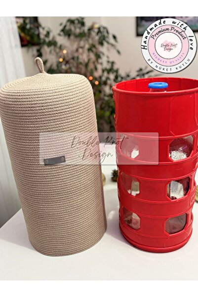 DOUBLE KNOT DESİGN 15 lt Cam Damacana Saklama Depolama Kılıfı - Organizer Sep...