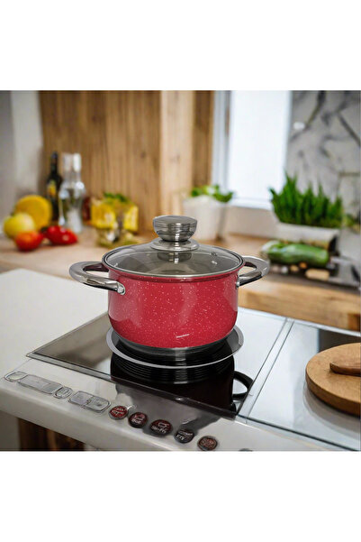 dealshopromania Premium Royalty Line Red 3.9 L saucepan – Stainless steel wit...