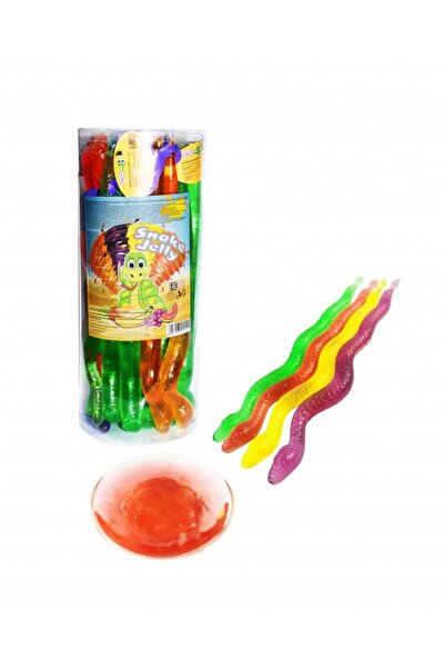 MyClean هلام صالح للأكل على شكل ثعبان قابل للعصر 43 جرام 4 قطع