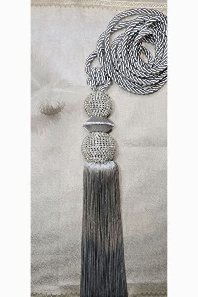 Perdehome Püsküllü Perde Aksesuarı Kornişe Takmatik Perde Bağı Aksesuar 1 ADET