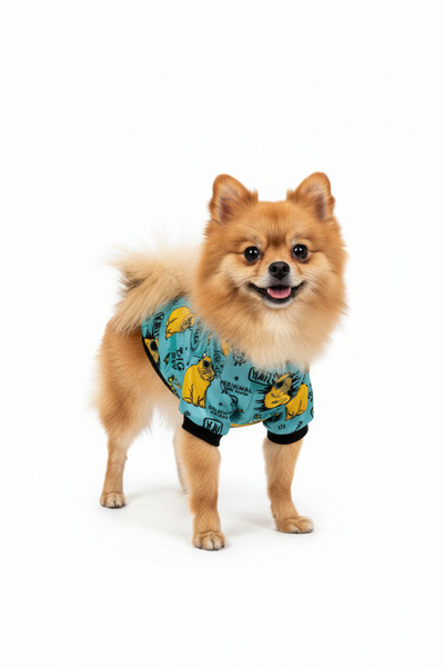 Kedi-Köpek Tişört Desenli - Küçük Irk