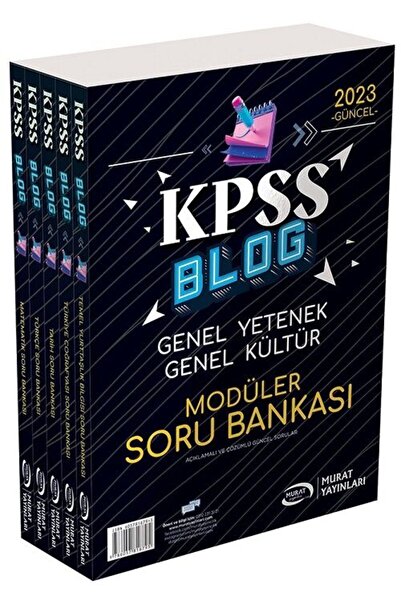 Murat Yayınları SÜPER FİYAT - Murat 2023 KPSS Genel Yetenek Genel Kültür BLOG...