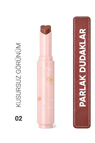Kozmetik Florette Gege Bear Kalpli Jelly Lipstick - 02 Gege Bear