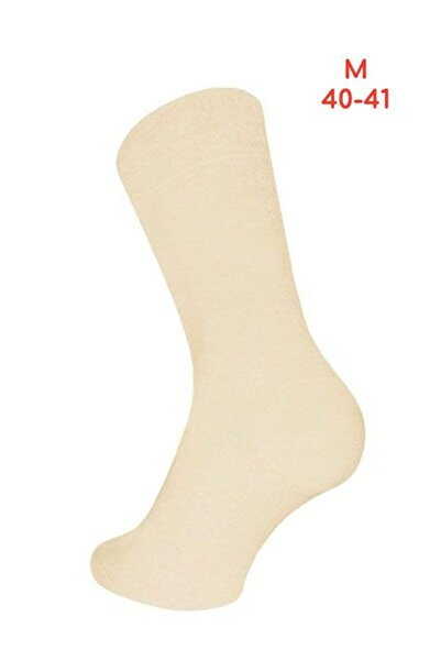 Conte Elegant Men's thin cotton socks, Esli Classic 000 - Beige, 25 (40-41)