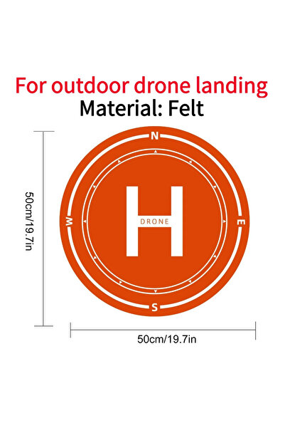 Choice منصة هبوط طائرات بدون طيار مزدوجة الجوانب، مقاومة للماء، مقاس 50 سم × ...