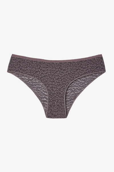 Penti Kahverengi Dantelli Orta Bel Hipster Külot