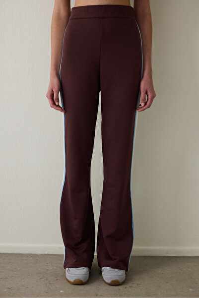 Penti Kahverengi Normal Bel İspanyol Paça Eşofman Altı - Inspired by Flora