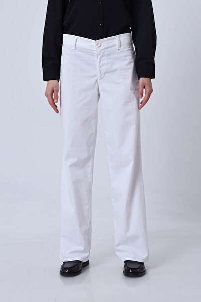the basics Wide Leg Lycra Trousers