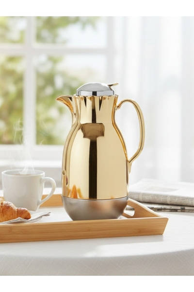 GOLDEN FİRE ترمس تايون 1.3 لتر – داخل زجاجي وخارج بلاستيك – جولدن فاير