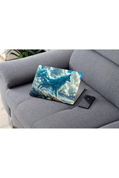 ALAYRA International ملصق رقمي بتصميم ذئب خيالي من ALAYRA، مناسب لأجهزة الكمب...