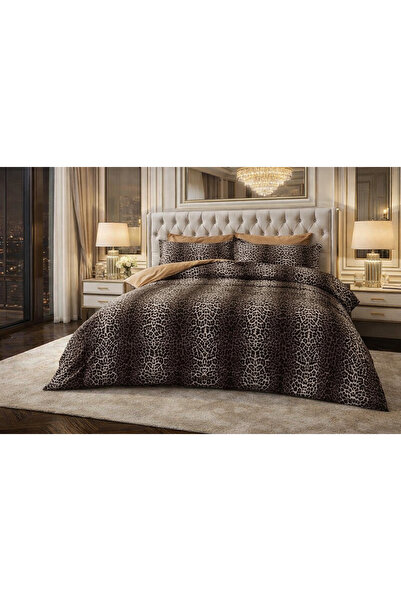 Çeyiz Bahçesi Set cuvertură de pilota dublu cu model leopard