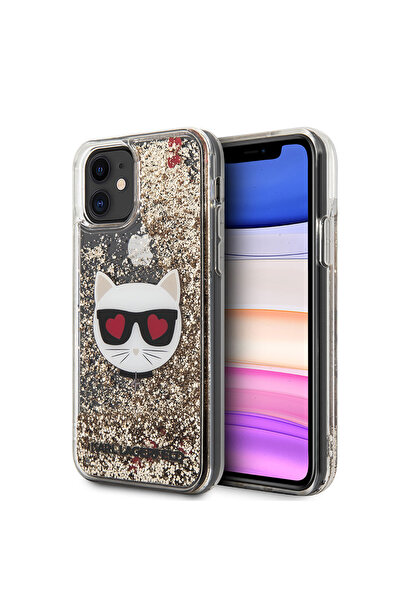 Karl Lagerfeld غطاء حماية لهاتف iPhone 11 بتصميم سائل لامع من تصميم شوبيت