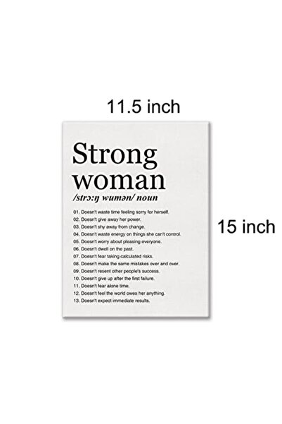 ALAYRA International لوحة قماشية مطبوعة عليها تعريف المرأة القوية من ألايرا، ...