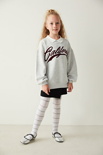 Penti Chiloți albi cu sclipici în dungi pentru fete