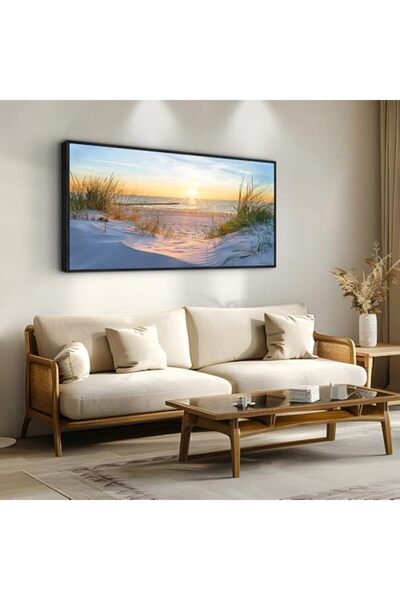 ALAYRA International ALAYRA Canvas Large Bedroom Poster Prints Sun Seascape P...