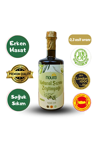 Noura Natural Soğuk Sıkım Erken Hasat Zeytinyağı 500 ml