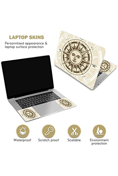 ALAYRA International ALAYRA Laptop Sticker, 15.6 x 5.9 Inch, Mandala, PVC, Cu...