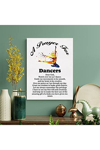 ALAYRA International لوحة "ألايرا: دعاء راقصة" على قماش، مقاس 12×15 بوصة، لوح...