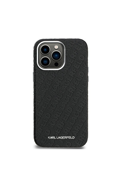Karl Lagerfeld iPhone 14 Pro Max Uyumlu Kılıf Karl Lagerfeld Lisanslı PU Deri...